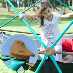 13ft Kids Dome Climber for Outdoor Play – 1000LB Rust Resistant Steel w/ Hammock