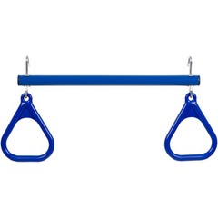 Trapeze Bar with Rings (no chain) Blue