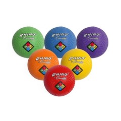 8.5″ Playground Ball Set – Two-Ply, Nylon Wound, 6 Color Variety for Outdoor Fun
