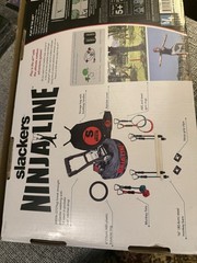 Slackers Ninja Line Slackline Obstacles Grip Ninja Warrior – Open Box Unused