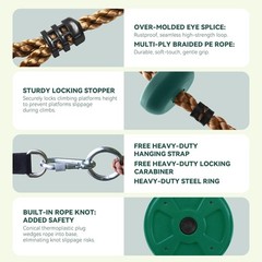 Climbing Rope Disc Swing for Kids Outdoor‌ – Heavy Duty ‌Tree Swings‌ with No…