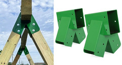 For Swing Set W/ All Hardware 12″ Pair Brand New 1-2-3 A-Frame 2 Brackets