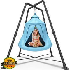 COZEER Swing Set Tent Swing Light Blue