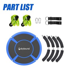 43″ Tree Swing 600LB Weight Capacity with Hanging Carabiners, Waterproof Flyi…