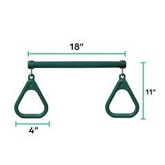 Swing Sets for Backyard, 18″ Trapeze Swing Bar & 48″ Heavy Duty Chain with Locki