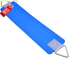 Swing Seat 30in Blue Metal Triangle Ring 250lb Outdoor Yard Kids Adults – US