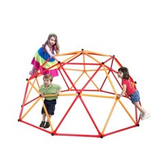 Geometric Dome Steel Frame Climber for Kids, Toddler Jungle Gym Outdoor Activity
