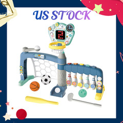 NEW Toddler 5-in-1 Sports Activity Center Pink Sports Set
