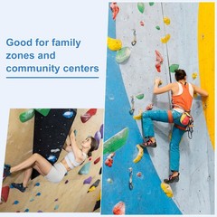 Rock Climbing Holds, 10 Pcs Large Climbing Rock Wall Grips Play Set Climber A…