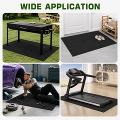 Large Outdoor Playground Slide Mat Shock Absorbing Landing Pad 39×24 Inch Bla…