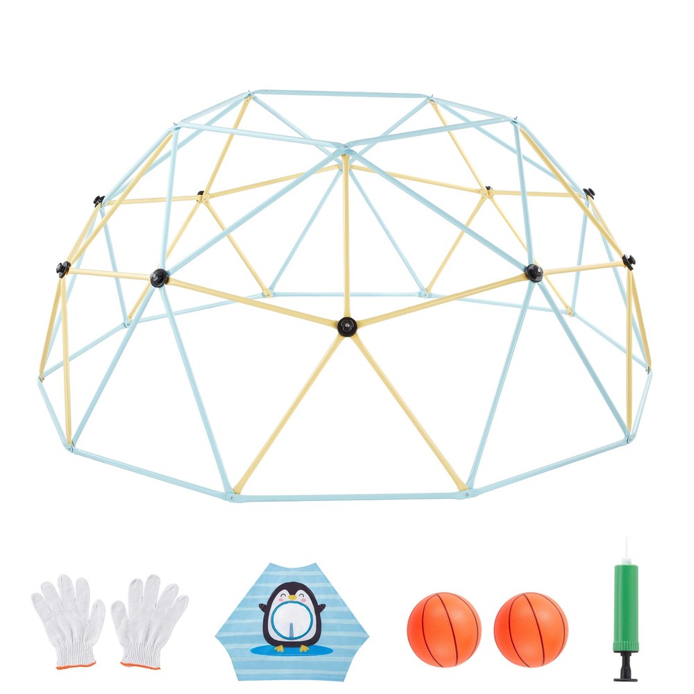 Uimoso 10FT Geometric Climbing Dome for Kids, 1000LBS Capacity Jungle Gym