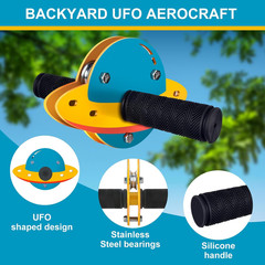 Zip Line Kit for Kids and Adults Outdoor, UFO Trolley 75/100/120/150Ft Zipline f
