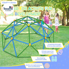 6FT Climbing Dome for Kids 3-8, Jungle Gym for Indoor and Outdoor, Geometric Dom