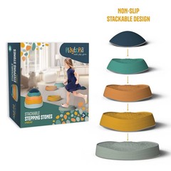 Playtopia Stacking Stepping Stones Play Equipment – 5pc