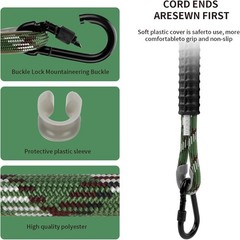 Heavy Duty Tree Swing Rope Set 5.6ft Green Adjustable Hammock Straps