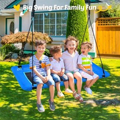 700lbs Large 60″ Platform Tree Swing for and Adults, Heavy Duty Waterproof & …