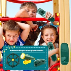 3 Pack Kids Playground Accessories Pirate Ship Steering Wheel Plastic Steerin…