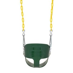 Eastern Jungle Gym Heavy-Duty High Back Half Bucket With safety trap, Green