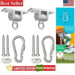 Heavy Duty Swing Set Hangers with Locking Snap Hooks for Porch Patio Playground