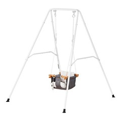 Uimoso Toddler Swing and Jumper Combo with A-Frame Stand in Black