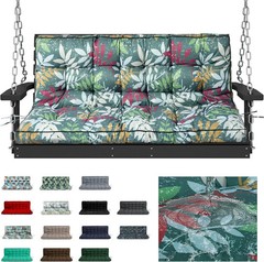 Waterproof Porch Swing Cushion Replacement, Thick 4″ 2-3 Seat Outdoor Swing Seat