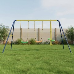 V-Shaped Frame Swing Set 250 Kg Load Capacity Children’s Swing Set Galvanized