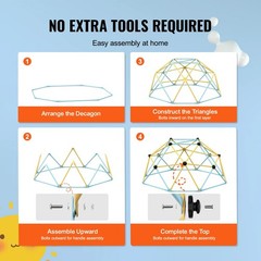 6Ft Collapsible Climbing Dome For Kids Indoor Outdoor Play Multiplayer Fun