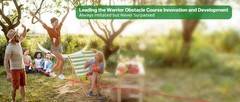 Kids Ninja Warrior Obstacle Course – 65ft Slackline Kit with 10 Accessories, Swi