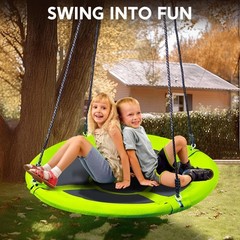 40 inch Saucer Swing for Tree Outdoor, 900Lb Weight Capacity Swing Seat with …