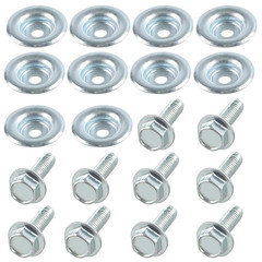 20 Piece Set UTV Skid Plate Washer and Bolt Kit Compatible with Polaris RZR 570