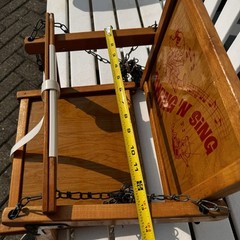 Vintage Swing N Sing Childs Wood Swing Please Read Below