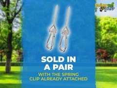 SWING SET STUFF INC. 3/8″ X 4″ SWING HANGER AND SPRING CLIP FOR WOOD(PAIR) 0272
