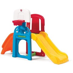 Multicolored Toddler Climber Playset with All-in-One Slide and Sports Activities