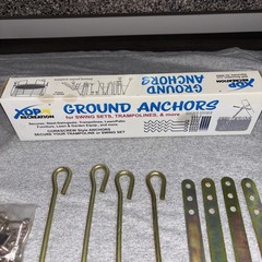 XDP Recreation Metal Ground Anchor Kit Hardware swing sets, trampoline and more