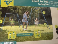 TP Small to Tall Swing Set Blue/Green 6 months to 3 Years