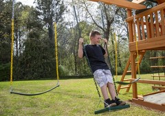 NE 5041 Stand-Up Swing with 14″ x 14″ Swing Base and Coated Chains for Swing …