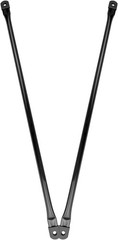 Weather-Resistant 31.5″ Hanging Swing Rods – Black Metal & Easy Installation