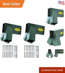 Easy 1-2-3 A-Frame 2 Brackets for Swing Set with All Mounting Hardware, Green