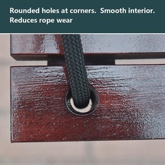 Wooden Swing Seat Nostalgic Outdoor Wood Swing for Kids Tree Swing for Adults