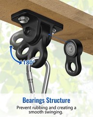 Heavy Duty Swing Hangers, Indoor-Outdoor Hooks, 2-Pack