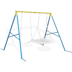Swing Stand A Frame for 2 Swings,550lbs Metal Saucer Tree Swing Frame Blyw