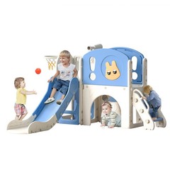 8 in 1 Toddler Slide and Climber Set, Indoor and Outdoor Playground for Kids