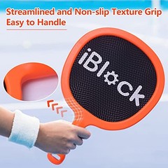 Outdoor Portable Bouncy Balls & Paddles Set for Kids or Adults