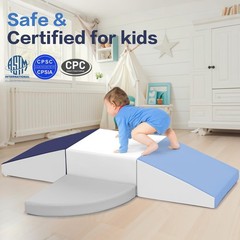 Climbing Foam Blocks for Toddlers: PU Leather Foam Blocks for Kids Active Pla…
