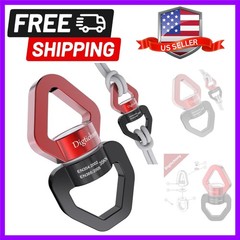 35KN Swing Swivel, Spinner for Indoor Outdoor Swings, Black Red | For hanging…
