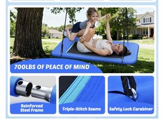 Tree Swing Heavy Duty 60″ Extra Large Rectangle 700lb Capacity Waterproof Family
