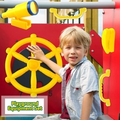 5 Pcs Kids Playground Accessories for Kids Outdoor Plastic Steering Wheel Swi…