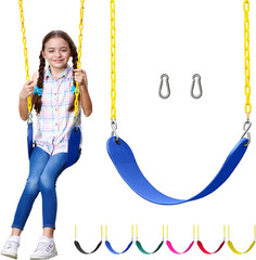 Swing for Outdoor Swing Set- 1pc Swing Seat Replacement Kit w/ Heavy Duty Chains