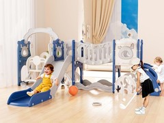 12-in-1 Toddler Slide & Swing Set Kids Slide Toddlers Age 1 Toddler Outdoor
