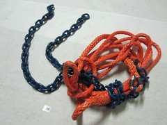Heavy Duty 10’ Nylon Rope W 2 chains 4’ & 3’ Hanging Tree Outdoor Swings Hammock